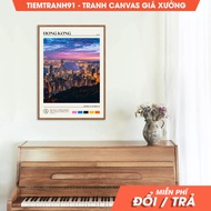Wall paintings, Oil Paint, Hong Kong Wall Art, Hong Kong Poster, Hong Kong Photo, Hong Kong Wall Dec