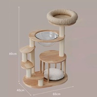 【Almost Best】คอนโดแมว คอนโดแมวไม้ เสาลับเล็บ ของเล่นแมว แมวที่มีขาสั้น