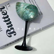 ✲ALSEEP✲ Creative Nordic Natural Conch Shell Wine Glass Handmade Champagne Goblet Elegant High-End B