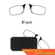 Nose Clip Presbyopic Glasses Elderly Reading Glasses Sticky Mobile Phone Mini Portable Reading Glasses Send Ultra-Thin G