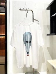CELINE 氣球字母logo圖案 短袖T恤