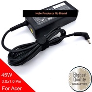 Highest Quality 19V 2.37A 45W 3.0X1.0mm Power Adapter For Acer  Spin 1 N16W2 N17H2 N18H1 Swift 1 N17