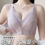 ANGELCITY 34-46B/C/D/E Plus Bra Women Lace Large Bra Full Cup Bra Breathable Bra