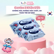 Khăn Giấy Ướt BEMOM Purity+ Hàn Quốc 100 Tờ - Không Mùi Bổ Sung Vitamin E An Toàn Cho Trẻ Sơ Sinh