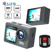 5K 4K 60FPS Outdoor Cycling Camera Anti-shake WIFI Diving Mini DV Camera Dual Screen 30m Waterproof 