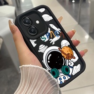 Case For OPPO A3 4G A3 Pro 5G A3X 4G A3X 5G A40 A60 5G Three-Color Space Man Phone Silicone Shockpro