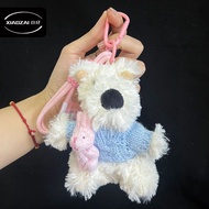 西高地网红犬挂件毛绒玩偶4寸玩具背包挂饰婚庆抛洒小礼品钥匙扣West high ground net red dog pendant plush doll 4 inch play 92s400.sg2