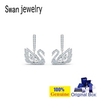 4R Swarovski DANCING SWAN Swarovski 925 Silver Earrings SWAN Jewelry Jewelry Swarovski Gift Rhinesto