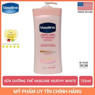 Sữa dưỡng thể trắng da Vaseline Healthy White Mỹ 725ml