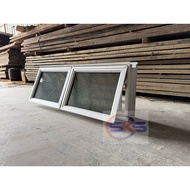 SKS 2in1 1.5x4/4x1.5 White Undercoated Frame Window Grille 1170mm(W) x 455mm(H) Aluminium Tophung Ti