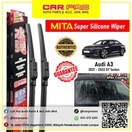 Audi A3 2021 - 2022 GY Sedan 1 Pair MITA SILICONE COATING Aero Front Wiper Blade TWIN Set 26'' & 19'