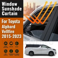 For Toyota Alphard Vellfire AH30 2015-2022 Car Sunshade Visor Front Windshield Frame Curtain Rear Si