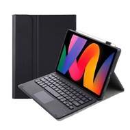 全城熱賣 - 適用於小米 Redmi Pad SE 11 inch A0N9-A 觸控款 羊細紋超薄可分體藍牙鍵盤皮套（黑色）