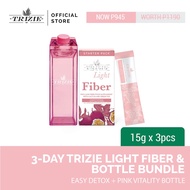 TRIZIE Light Fiber 3 Day Sachet and Pink Vitality Carton Bundle - TRIZIE Detox Fiber Supplement