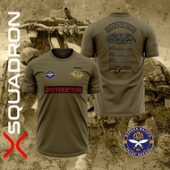 Summer Army Green Casual Top 3D Gurkha Pattern Round Neck Short Sleeve Quick Dry T-Shirt Ready Stock