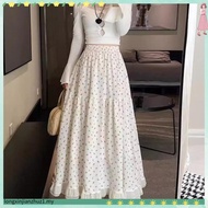 (LIVE STREAM SALE) Casual Ditsy Floral Ruffle Skirts for Women LNA60317 Rok Rumbai Kasual Motif Bung