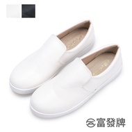 Fufa Shoes [Fufa Brand] Classic Solid Color Daily Lazy Commuter Work Flat Casual Anti-Slip Water-Repellent Lightweight Women's
