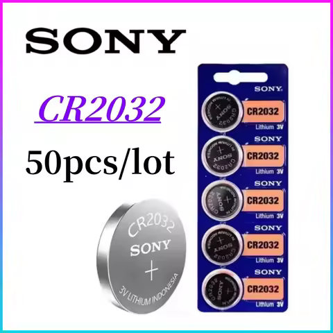 50Pcs SALE Sony CR2032 CR 2032 Battery cr 2032 for Watch Toys lithium batteria