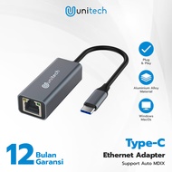 USB Type C to LAN RJ45 Unitech USB LAN 3.0 Ethernet Adapter Network