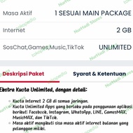 (Promooo !!!) Perdana Telkomsel Ekstra Unlimited 1 Bulan No Fup 3000Gb