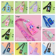 Smiggle bag tag card holder With lanyard Strap/Name tag Smiggle 3D+tali