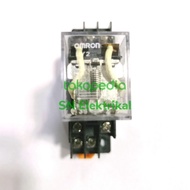 Ready Relay Omron Ly2 220Vac, 12Vdc, 24Vdc, 48Vdc 8 Pin/8 Legs + Socket