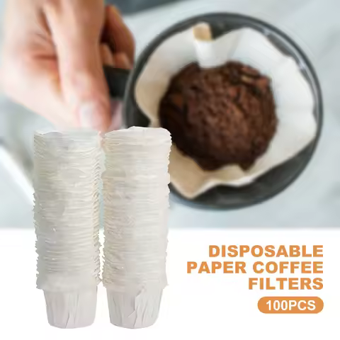 100-500Pcs Paper Filters Replacement White Coffee Paper Pod Disposable K-Cup Pods Coffee Paper Pods 
