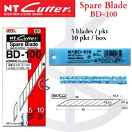 NT Cutter Spare Blade BD-100 / Spare Blade Cutter ( Made In Japan )