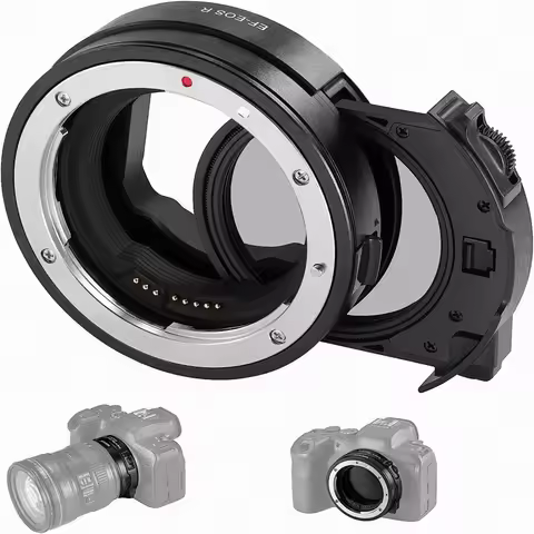 Auto Focus EF To EOS R Mount Adapter with Drop In CPL Filter Lens Converter Ring for Canon EOS R EOS