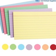 10PCS INDEX CARD COLORED  (1/8)3X5 , (1/4)4X6 , (1/2)5X8