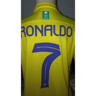 Pay on the spot Al Nasr Home 2022/2023 Football Shirt SIZE L CRISTIANO RONALDO 7