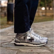 New Style Silver Lightweight Retro Men Women Sports Running Shoes P-6000
