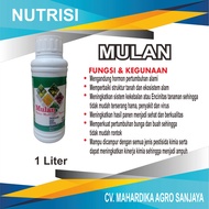 Pupuk Nutrisi Obat Mulan 1Liter Mencegah Keriting Tanaman Padi Cabai Bawang Merah Semangka Melon Tom
