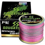 Sougayilang【พร้อมส่งในไทย】สายตกปลา PE 500M สายตกปลาแบบถัก 4 เส้นออกแบบอุปกรณ์ตกปลาสูงสุด 58.4lbเบ็ดตกปลา รอกตกปลา สายการประมง ชุดอุปกรณ์ตกปลาคันเบ็ดตกปลา