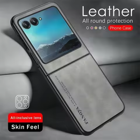 Luxury Lambskin Leather Cover for Motorola Razr 60 Ultra 2024/25 Razr 60/50/40 Ultra 60 Ultra Shockp