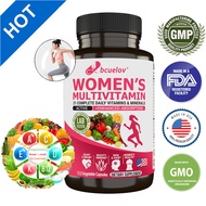 Women's Multivitamin Supplement Vitamins ACEDK B1 B2 B3 B5 B6 B12 Magnesium Biotin Calcium Zinc Sele
