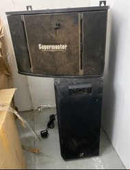 Yamaha &amp; Supermaster M-3000 250W professional karaoke speaker system 🎤專業開卡拉OK音響揚聲器擴音設備 master AV equipment from Japan 🇯🇵  日本 pro amplifier loudspeaker 主動式8吋重低音喇叭🔊made in Malaysia 🇲🇾 馬來西亞造 YAMAHA YST-SW90 有源低音炮 powered SUBWOOFER