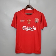 Jersey/retro 2005 Liverpool of Champions League Tail Ndia Quality Football Shirt JWE5