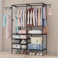 Stainless Steel Wardrobe Storage Clothes Rack Clothes Organization Storage Rack Large Capacity Cloth