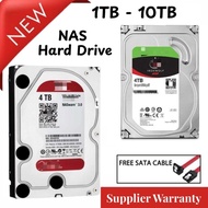 2.NEW 3.5"  NAS Internal hard disk RED / IronWolf 1TB/2TB/3TB/4TB/6TB/8TB/10TB HDD SATA Hard Drive
