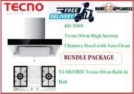 TECNO HOOD AND HOB FOR BUNDLE PACKAGE ( KD 3088 &amp; TA 982TRSV ) / FREE EXPRESS DELIVERY