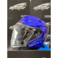 Gracshaw G838 Gaizer Plain Shoei JF4 Blue