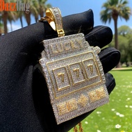 Pendant Factory Direct Sales New Style Full Diamond 777 Necklace Letter Foreign Trade Hip Hop Diamon