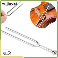 YUJINYU 2PCS Tuning Fork, Steel 440Hz 440Hz Tuning Fork, Practical Standard A Silver Color Tuner Dev