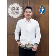 KEMEJA KATUN Plain Batik Shirt Men's Long Sleeve & Short Sleeve Batik Shirt Modern Solo Cotton Batik