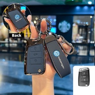 Car Key Case Cover Key Bag For Volkswagen VW Golf 3 4 5 6 Passat B5 B6 B7 B7 CC MK4 MK6 Polo Tiguan 