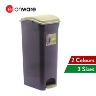 Elianware 12L/30L/40L Dustbin Pedal Tong Sampah Bertutup Antibacterial Trash Bin