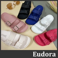 [Eudora] Waterproof Slippers Beach Shoes Flat Couple Parent-Child Soft Sole One-Piece Birkenstock