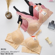 [size 40-44]C cup bra size 44, no underwire, 1cm thin foam, ventilated panel strap B128