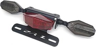 Rear Tail Tidy License Plate Holder Fender Eliminator Kit LED Tail Brake Light Turn Signal Blinker F